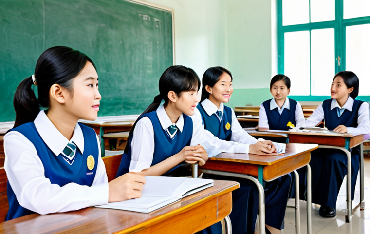 **
"A group of Vietnamese students in a bright, modern classroom, fully clothed in modest school uniforms, participating in a lively discussion about historical landmarks, safe for work, appropriate content, perfect anatomy, natural proportions, professional, well-lit, family-friendly."
**