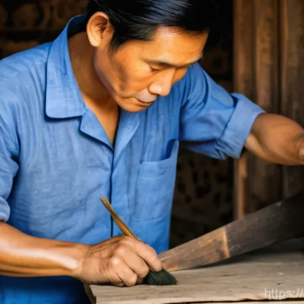 문화재수리기술자 이직 성공 사례 - **Prompt 1: Meticulous Restoration of an Ancient Vietnamese Temple Detail**
A highly detailed, r...