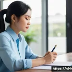 Home 22 문화재수리기술자 업무 일기 작성법 - **Prompt:** A young Vietnamese professional, approximately 25-30 years old, with neatly styled dark ...